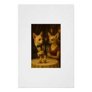 Gizmo’s Romantic Dinner - Champagne & Love Poster