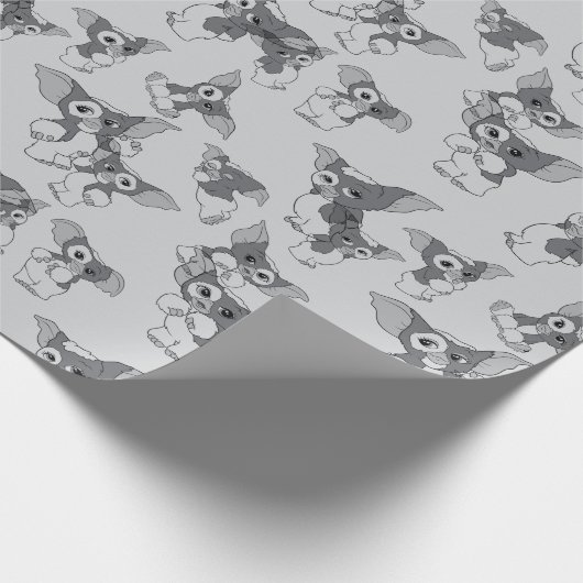 Gizmo | Schwarz-Weiß-Muster Geschenkpapier (Ecke)