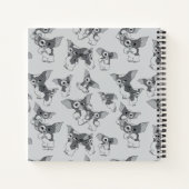 Gizmo | Schwarz-Weiß-Muster Notizblock (Rückseite)