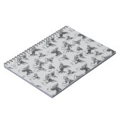 Gizmo | Schwarz-Weiß-Muster Notizblock (Linke Seite)