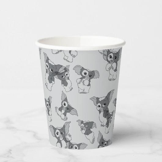 Gizmo | Schwarz-Weiß-Muster Pappbecher (Links)