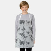 Gizmo | Schwarz-Weiß-Muster Schürze (Getragen)