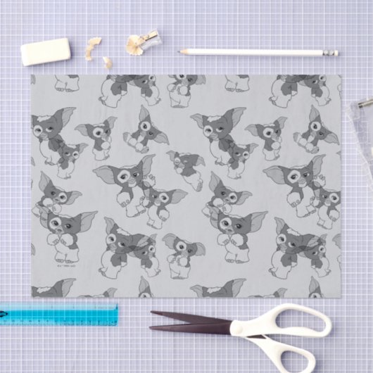 Gizmo | Schwarz-Weiß-Muster Seidenpapier (Handwerk)