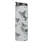 Gizmo | Schwarz-Weiß-Muster Thermosbecher (Nach rechts gedreht)