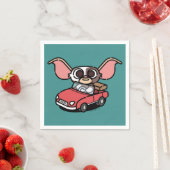 Gizmo | Süßer Comic-Fahrer Serviette (Beispiel)