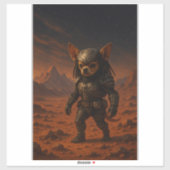 Gizmo the Predator on Mars Aufkleber (Blatt)