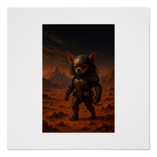 Gizmo the Predator on Mars Poster (Vorderseite)