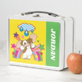 Gizmo | Träumen von Raindrops | Name hinzufügen Metall Brotdose (Beispiel)