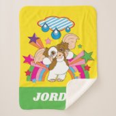 Gizmo | Träumen von Raindrops | Name hinzufügen Sherpadecke (Vorderseite)