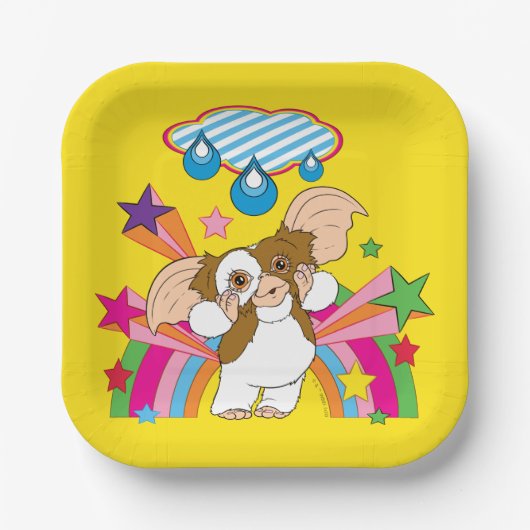 Gizmo | Träumen von Raindrops Pappteller (Vorderseite)