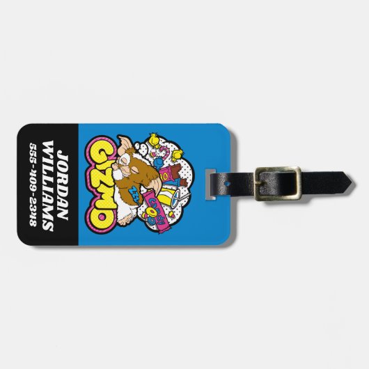 Gizmo | Träumen von Süßigkeiten Gepäckanhänger (Vorderseite horizontal)