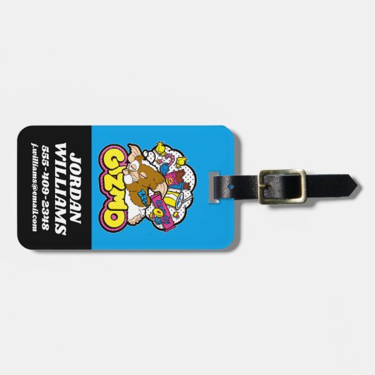 Gizmo | Träumen von Süßigkeiten Gepäckanhänger (Vorderseite horizontal)