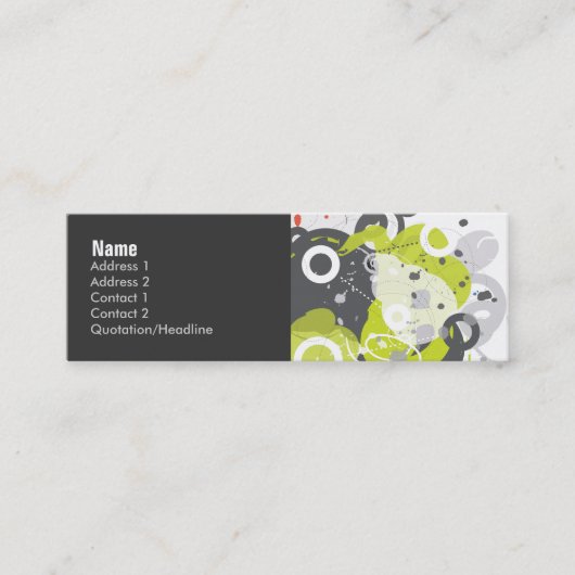 Gizmo-Visitenkarte Mini Visitenkarte (Vorderseite)