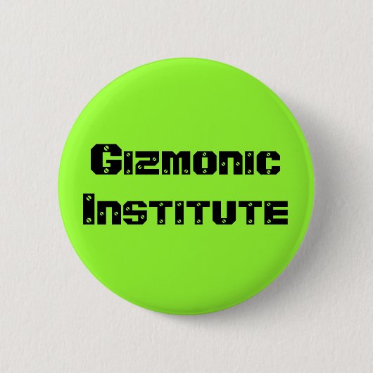 Gizmonisches Institut Button (Vorderseite)