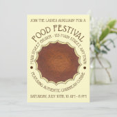 Gizzada Jamaikanischer Coconut Custer Tart Einladung (Stehend Vorderseite)