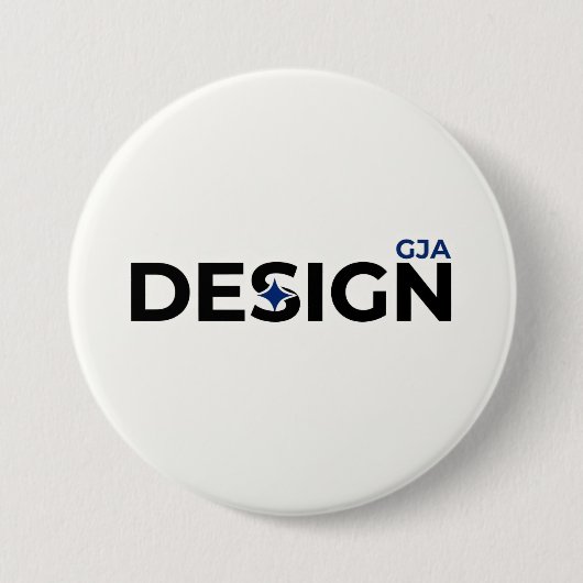 GJA Design Stil Weiß  Button (Vorderseite)