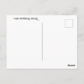 Gjain Waterfall, Island Postkarte (Rückseite)