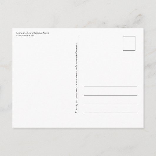 Gjervalen Postkarte (Rückseite)