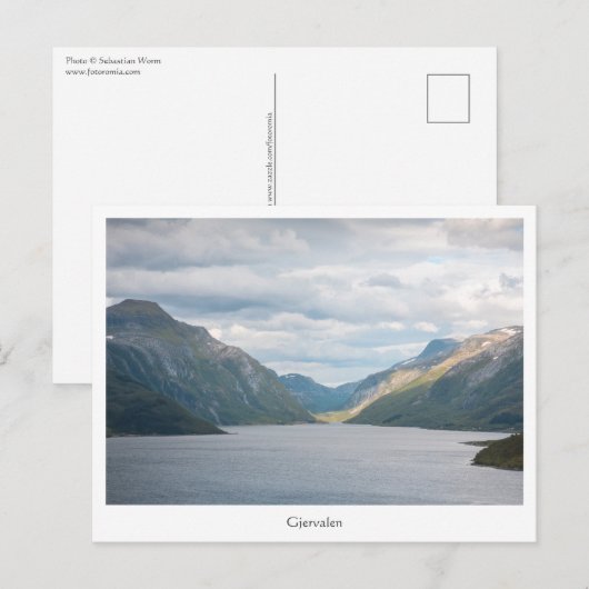 Gjervalen Postkarte (Vorne/Hinten)