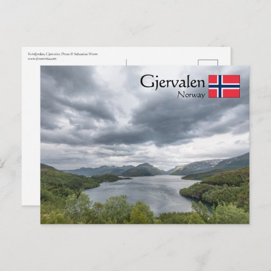 Gjervalen Postkarte (Vorne/Hinten)