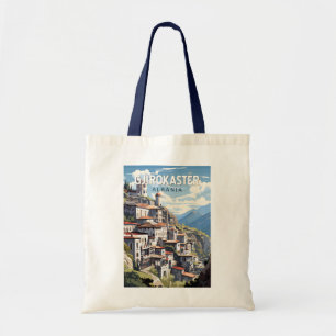 Gjirokaster Albanien Reise Kunst Vintage Tragetasche