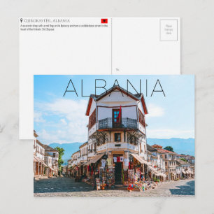 Gjirokastër, Albanien Reise-Postkarte Postkarte