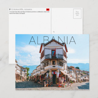 Gjirokastër, Albanien Reise-Postkarte Postkarte