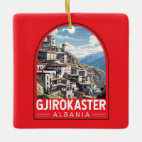 Gjirokaster Albanien Reisen Kunst Vintag