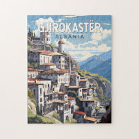Gjirokaster Albanien Reisen Kunst Vintag