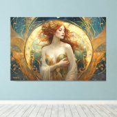 GK_24005, Art Nouveau Style Leinwanddruck (Insitu (Holzboden))