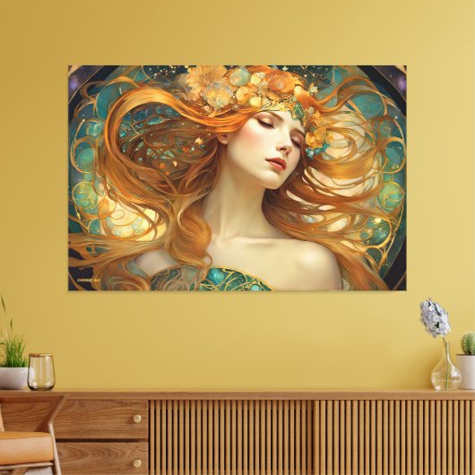 GK_24006, Art Nouveau Style Leinwanddruck (Insitu (Wohnzimmer))