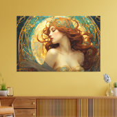 GK_24009, Art Nouveau Style Leinwanddruck (Insitu (Wohnzimmer))