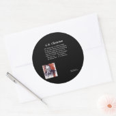 GK Chesterton & Opening Book Line Runder Aufkleber (Umschlag)