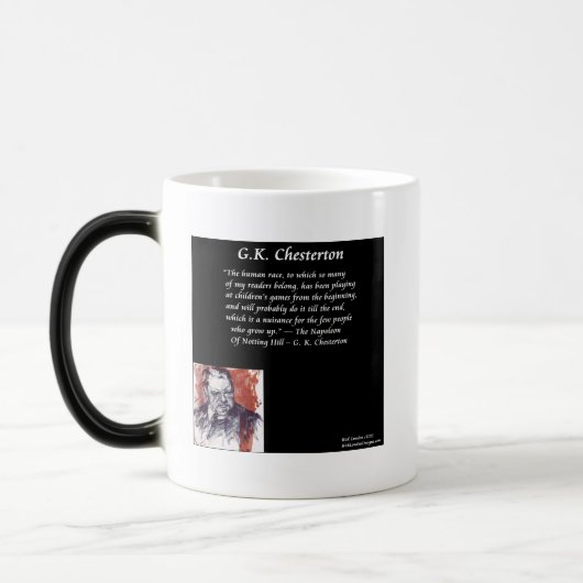 GK Chesterton & Opening Book Line Verwandlungstasse (Links)