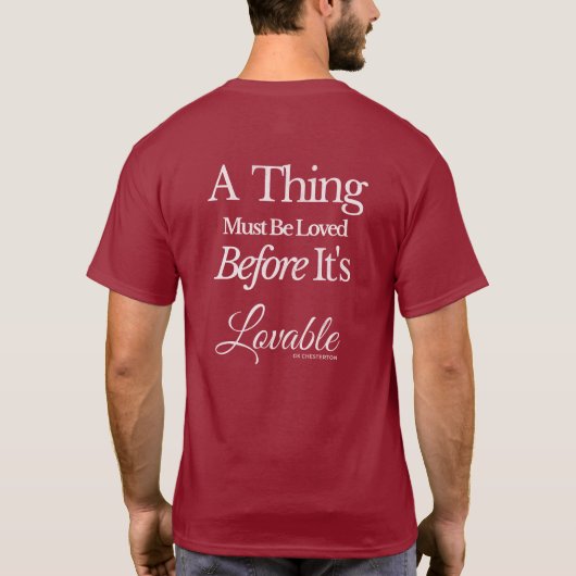 GK Chesterton T-Shirt (Rückseite)
