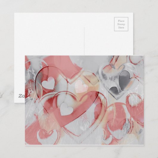 Gkass Herz Postkarte (Vorne/Hinten)