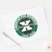 GKMMC zehnjähriger Jahrestagsaufkleber Runder Aufkleber (Umschlag)