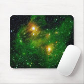 GL490 Green Gas Cloud Nebula - NASA Space Foto Mousepad (Mit Mouse)