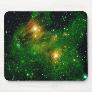 GL490 Green Gas Cloud Nebula - NASA Space Foto Mousepad