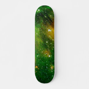 GL490 Green Gas Cloud Nebula - NASA Space Foto Skateboard
