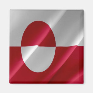 GL - Grönland - Flag Waving Magnet