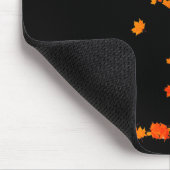 Gl of Wine Maple Leaf Herbst Sonnenschein Wein Mousepad (Ecke)