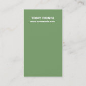 Glacé Visitenkarte (Weide) (Rückseite)