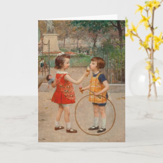 Glaces du Jour | Victor Gabriel Gilbert Karte (Gelbe Blume)