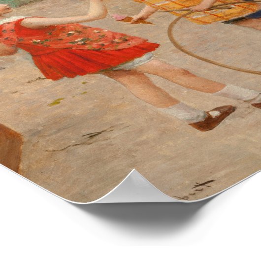 Glaces du Jour | Victor Gabriel Gilbert Poster (Ecke)