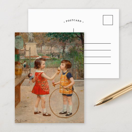 Glaces du Jour | Victor Gabriel Gilbert Postkarte