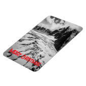 Glacial Crevasse Mont Blanc, France Christmas Magnet (Linke Seite)