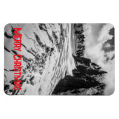 Glacial Crevasse Mont Blanc, France Christmas Magnet (Horizontal)
