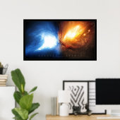 Glacial Inferno Poster (Heimbüro)