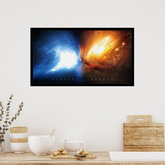 Glacial Inferno Poster (Küche)